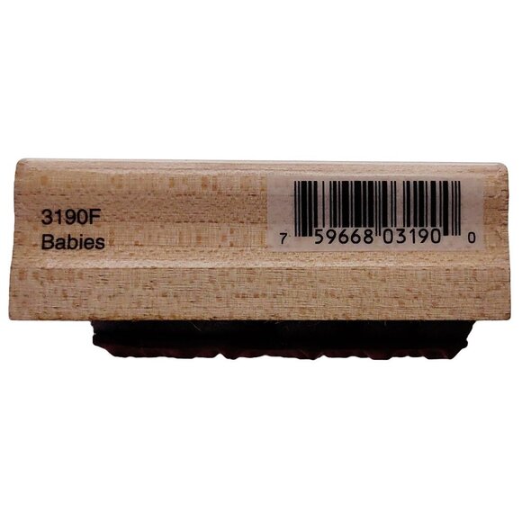 Wood Rubber Stamp Babies Quote By Don Herald By Penny Black - Picture 5 of 6